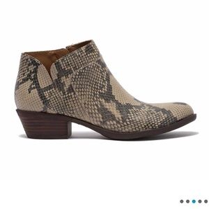 Lucky Brand Waterproof ankle boots Snake skin